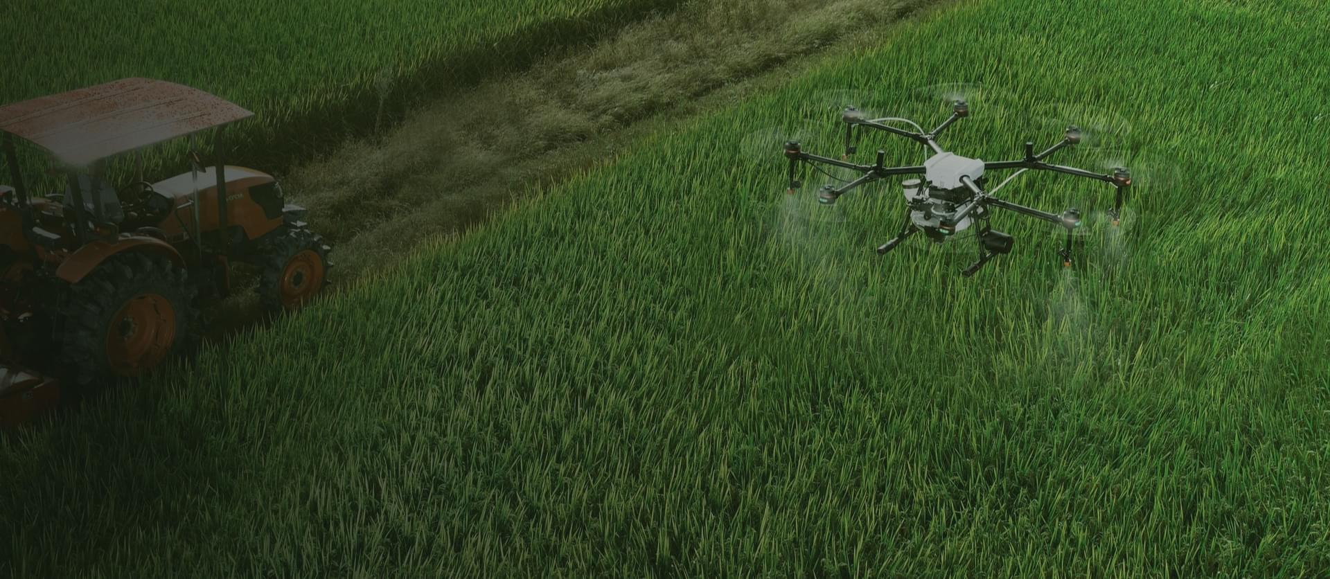 Внесення добрив агродроном